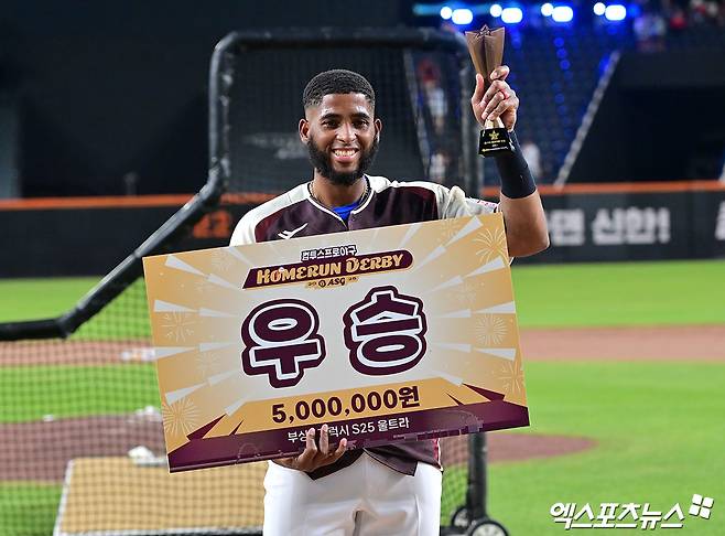11일 오후 대전 한화생명 볼파크에서 열린 2025 신한 SOL Bank KBO 올스타전 홈런더비, 삼성 디아즈가 우승을 차지했다. 엑스포츠뉴스 대전, 김한준 기자