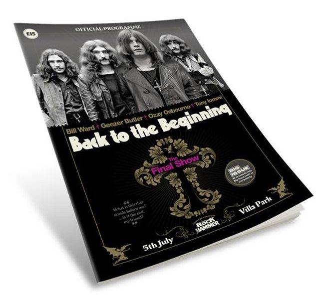 7월 5일 열린 헤비메탈계의 라이브 에이드, ‘Back to the Beginning’ 관련 책자. ⓒ