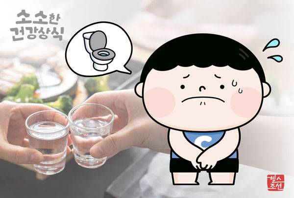 술을 마실 때 참다가 한 번 소변을 보면 화장실을 더 자주 가게되는 이유는 방광 감각 변화와 알코올 이뇨 작용 때문이다./그래픽=헬스조선DB
