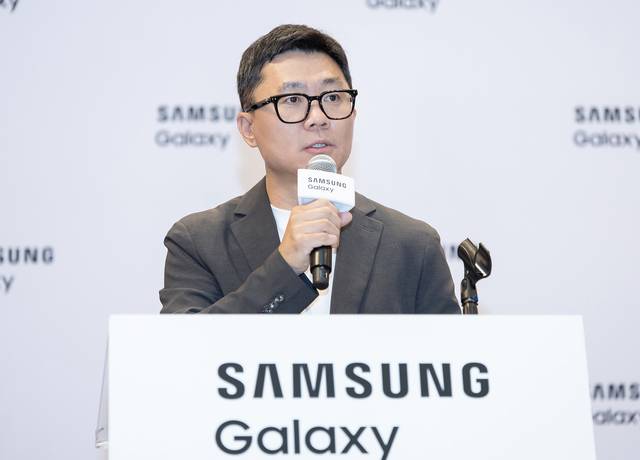 박지선 삼성전자 MX사업부 랭귀지 AI팀 부사장이 9일(현지시간) 미국 뉴욕에서 멀티모달AI에 대해 브리핑하고 있다. 삼성전자 제공