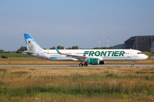 미국 프론티어 항공기. 프론티어