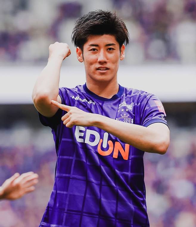 산프레체 히로시마 소속 일본 축구대표팀 수비수 아라키 하야토. /사진=아라키 SNS 캡처