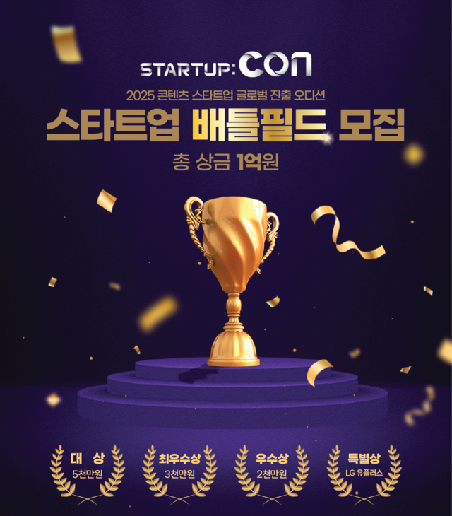 ‘2025 스타트업 배틀필드 모집’ 포스터. 콘진원 제공