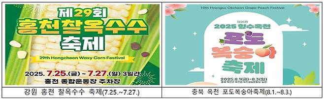 여름 제철 먹거리 관련 축제
