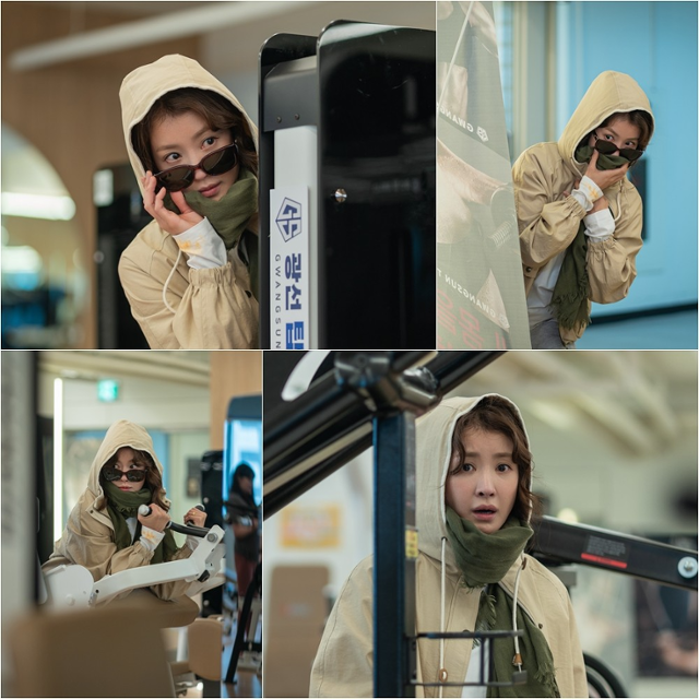 이시영은 '살롱 드 홈즈'에서 선글라스를 착용했다. ENA 제공