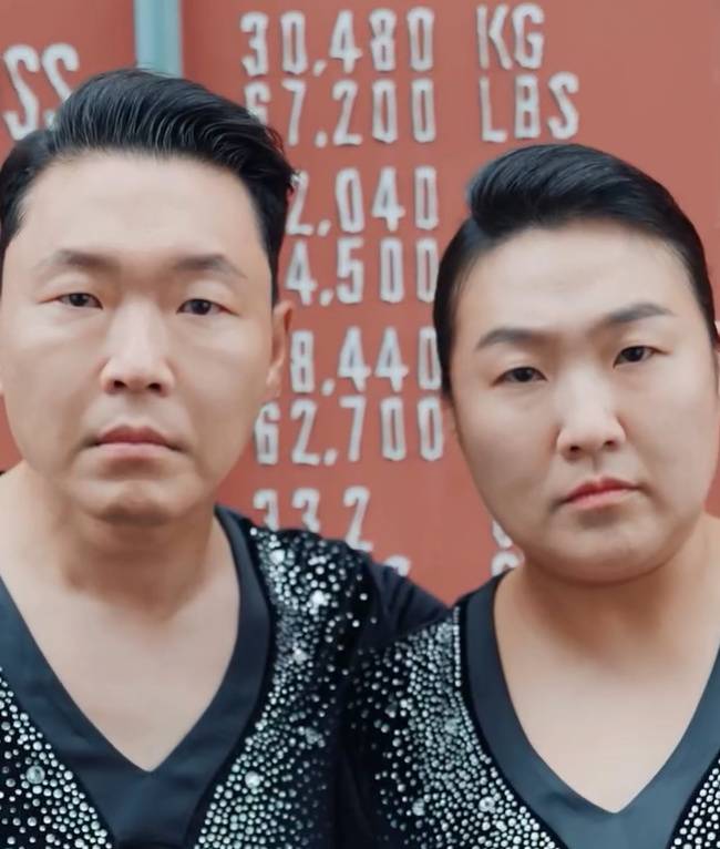 왼쪽부터 싸이, 이수지 (사진=싸이 소셜미디어)