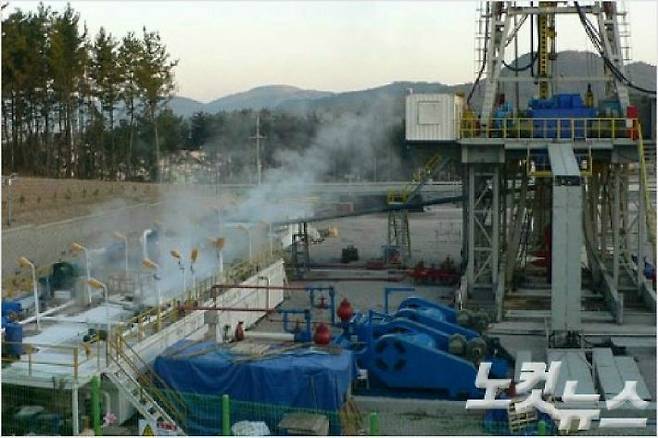 포항지열발전 사업관련 시설.