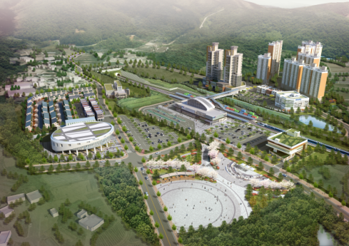 ◇동서고속화철도 양구역세권 조감도.