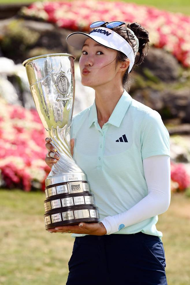 LPGA 투어 메이저 대회 아문디 에비앙 챔피언십에서 우승자 그레이스 김. (사진=아문디 에비앙 챔피언십)