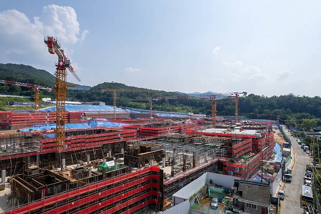 2025년 7월7일 서울시 서초구 내곡동 헌인마을 일대에서 개발사업이 진행되고 있다. 김진수 선임기자 jsk@hani.co.kr