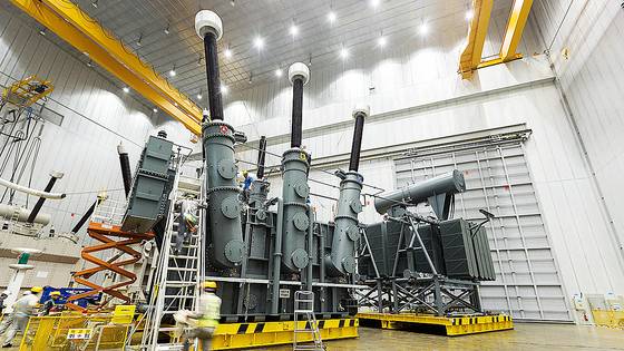 효성중공업이 만드는 초고압 변압기. 사진 효성