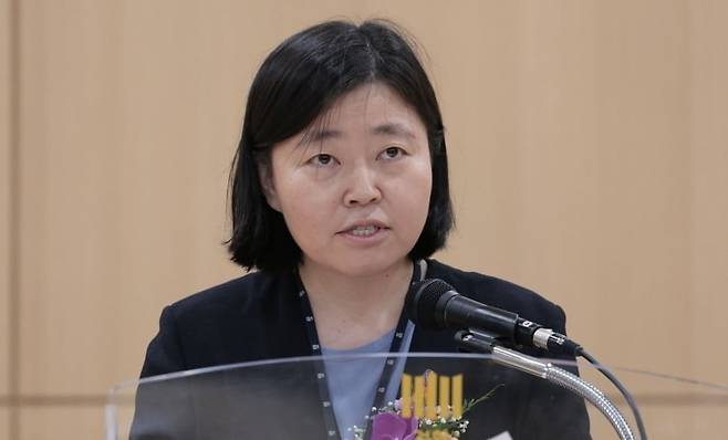 취임사 하는 임은정 신임 동부지검장. /사진=연합뉴스