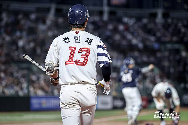 ▲ 전민재 ⓒ롯데 자이언츠