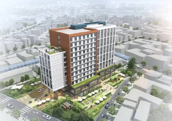 서울시 구로구 가리봉 구시장 부지 복합화사업 조감도.(사진=현대엔지니어링)