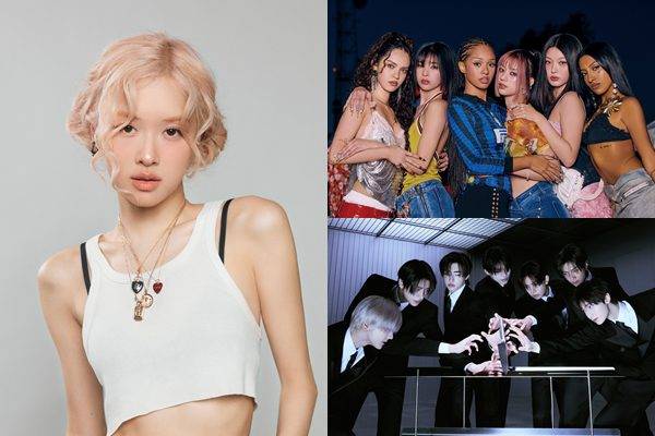 로제, 엔하이픈, 캣츠아이 / 사진=더블랙레이블, 빌리프랩, 하이브 아메리카