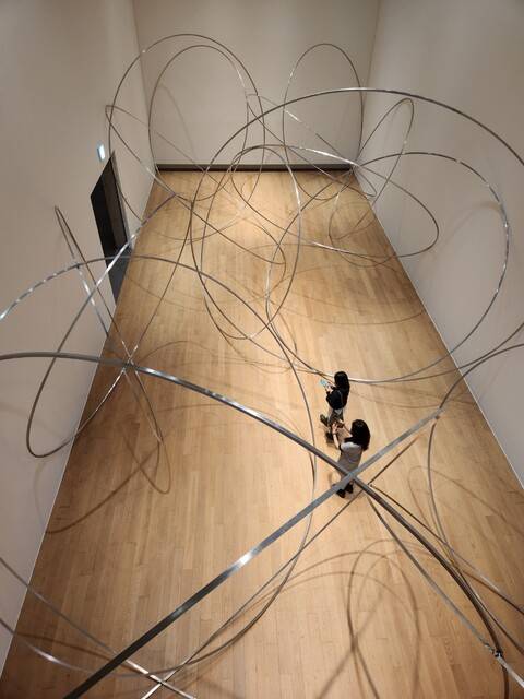 강원도 원주 뮤지엄 산에서 열린 안토니 곰리의 ‘공간에 그리다’ 개인전 전경. 사진 강혜승