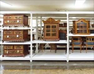 국립아시아문화전당(ACC) 수장고에 보관 중인 인도네시아 문화 자원. /ACC 제공