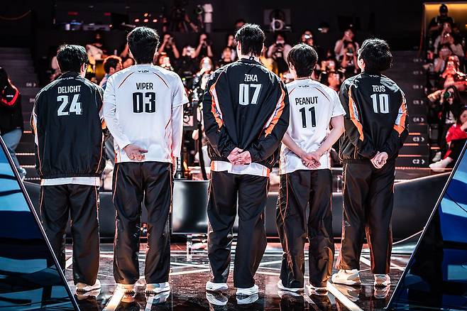 한화생명 선수단. 라이엇게임즈 제공