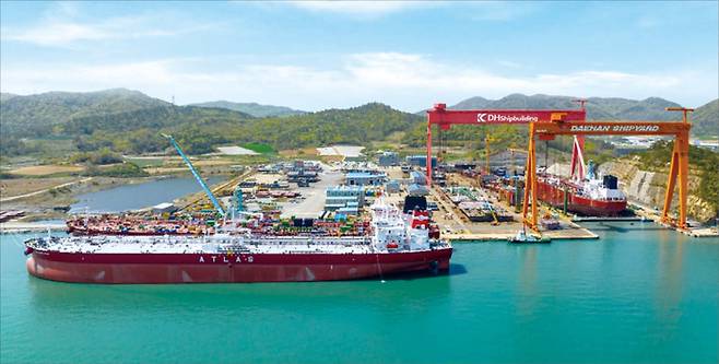 전라남도 해남에 위치한 대한조선 조선소 전경. (대한조선 제공)