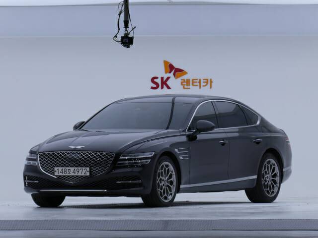 SK렌터카 오토옥션에 입고된 제네시스 차량