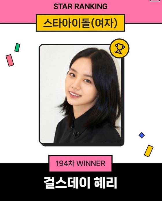혜리/사진=스타랭킹