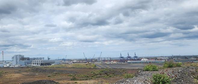 영국 티스밸리 연안에 조성된 해상풍력발전단지 (사진=이현용 기자)