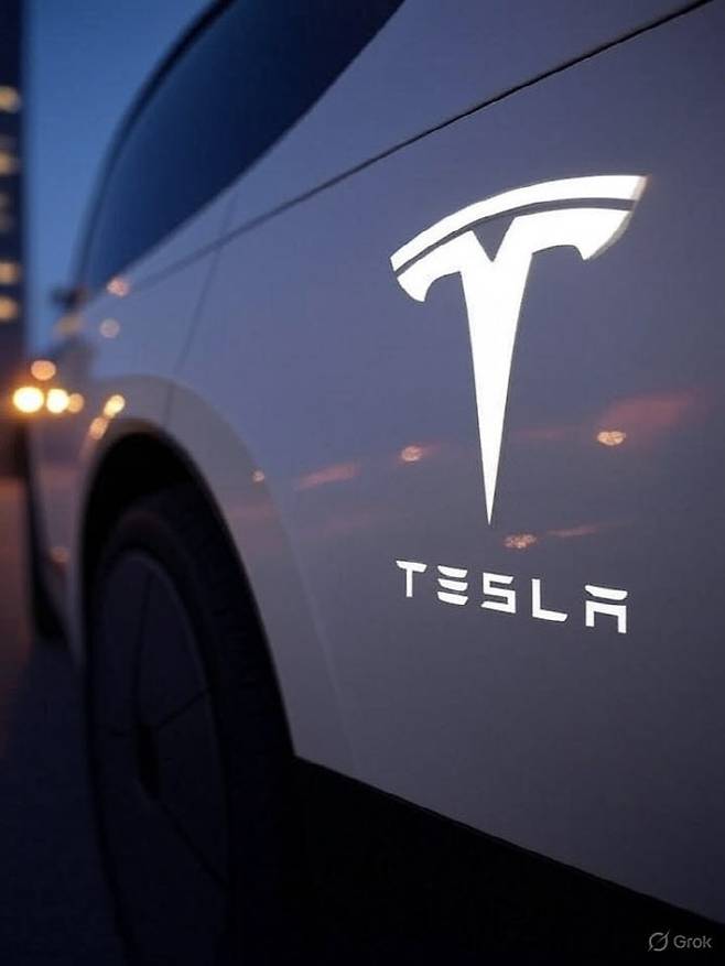 테슬라 관련 그록 생성 이미지.