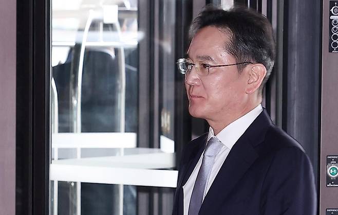 이재용 삼성전자 회장이 30일 서울 중구 신라호텔에서 열린 2025 삼성호암상 시상식에 참석하고 있다. 2025.5.30 뉴스1