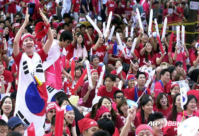 2002 한-일 월드컵에서 한국은 하나였다. 사진=AFPBBNews=News1