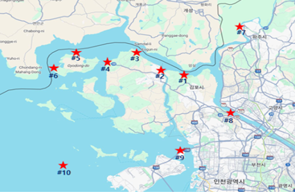 정부가 검사를 실시한 장소도. 사진제공=환경부