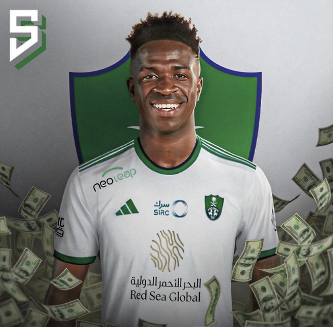 사우디 리그의 관심을 받는 비니시우스. X캡처