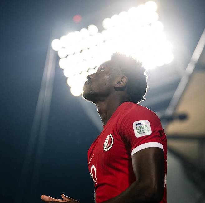 나이지리아계 홍콩 국가대표 공격수 마이클 우데불루조. /사진=우데불루조 SNS 캡처