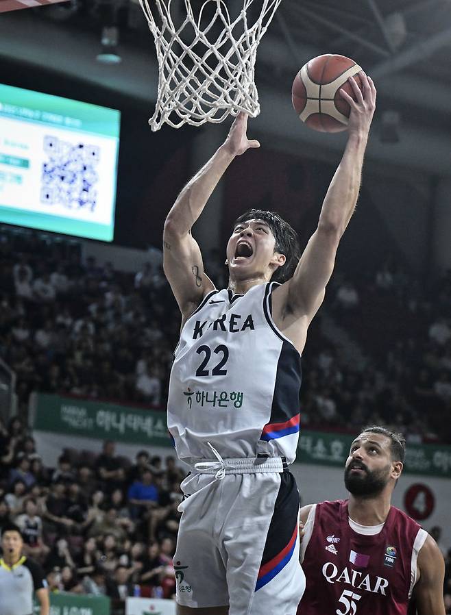 남자 농구 대표팀의 여준석. /사진=대한민국농구협회 제공