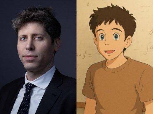 샘 올트먼 오픈AI 최고경영자(CEO)의 사진(왼쪽)과 올트먼 CEO의 지브리풍 프로필. 샘 올트먼 엑스(X)