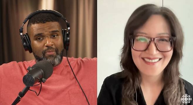 미셸 조(오른쪽) 토론토대 동아시아학과 교수가 CBC와 인터뷰하고 있다. 사진=CBC
