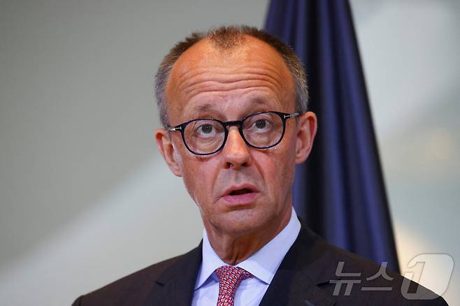 프리드리히 메르츠 독일 총리. 2025.6.10 ⓒ 로이터=뉴스1 ⓒ News1 강민경 기자