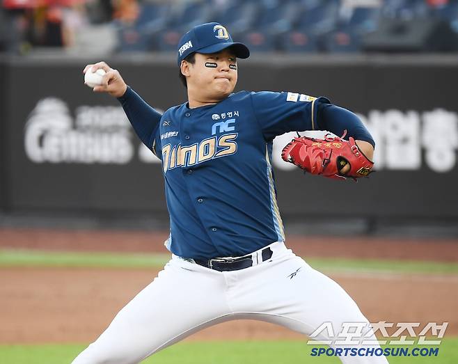 3일 대전 한화생명볼파크에서 열린 NC-한화전. NC 선발투수 신민혁이 투구하고 있다. 대전=정재근 기자 cjg@sportschosun.com/2025.7.3/