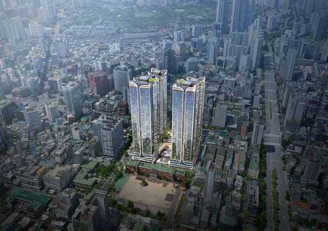 서면 써밋 더뉴 조감도.