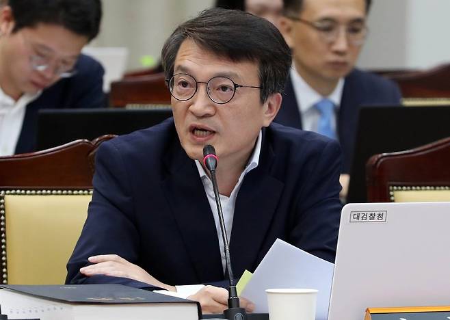 지난 2023년 김의겸 신임 새만금개발청장의 더불어민주당 의원 당시 모습. 사진=뉴스1