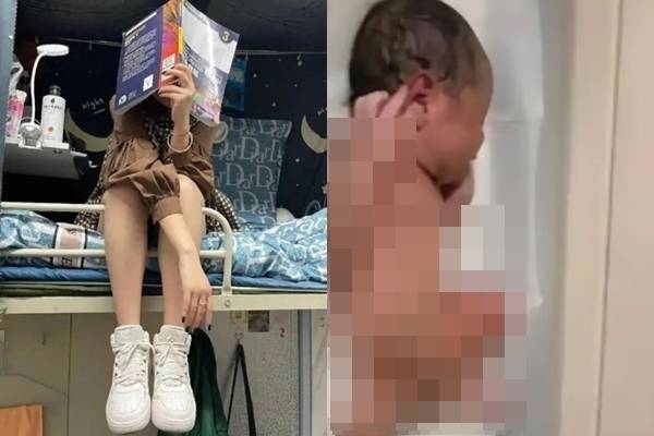 중국의 한 여대생이 기숙사 침대에서 약 4.5㎏에 달하는 거대아를 긴급 분만한 사실이 알려져 화제가 되고 있다. 바이두