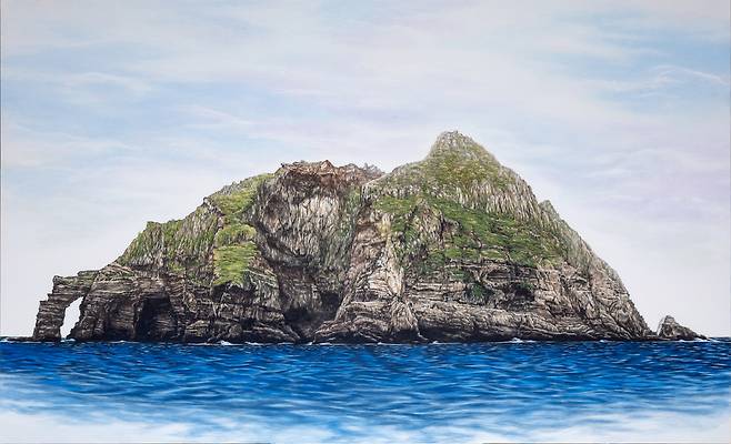 서준범 한국화 화가의 독도수묵채색화. /독도사랑운동본부 제공