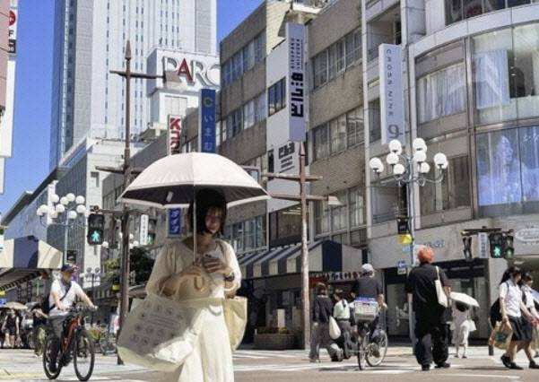 기사 이해를 돕기 위한 사진. 지난해 7월 최고기온이 39.3도를 기록한 일본 시즈오카 시. (사진=연합뉴스)