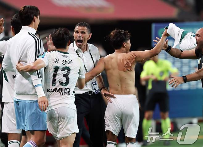 18경기 연속 무패 행진 중인 전북 현대./뉴스1 ⓒ News1 오대일 기자