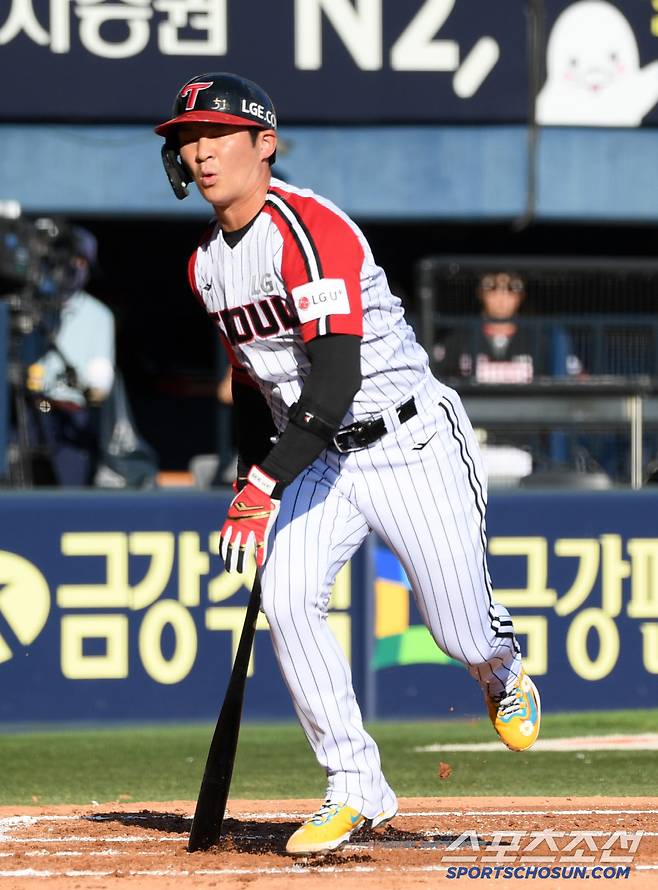 29일 잠실구장에서 열린 LG 트윈스와 KIA 타이거즈의 경기. LG 오지환이 삼진을 당하고 있다. 잠실=박재만 기자 pjm@sportschosun.com/2025.06.29/