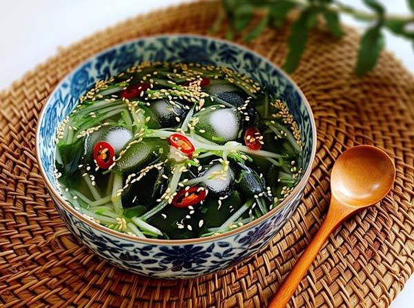 여름철 시원한 오이냉국은 혈당을 낮추는 데 효과적이다./사진=클립아트코리아