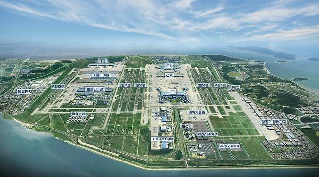 인천공항 5단계 확장사업 조감도. 인천국제공항공사 제공