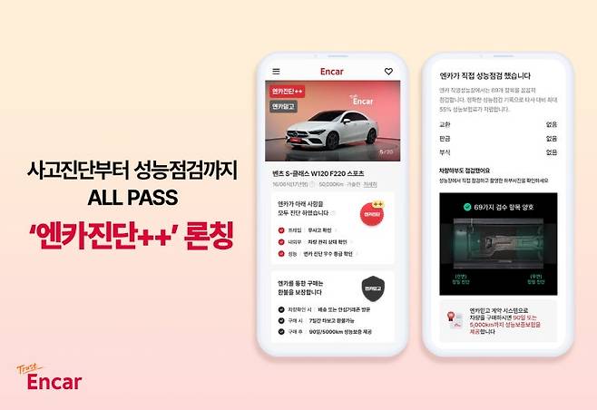 엔카닷컴이 중고차 고객 신뢰 높이는 새로운 진단 서비스 엔카진단++를 출시했다. 사진=엔카닷컴