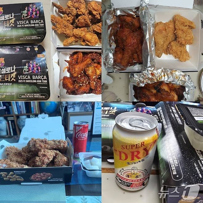 <뉴스1> 산업 2부 기자들이 직접 주문한 BBQ 치킨모음./ 뉴스1 ⓒ News1