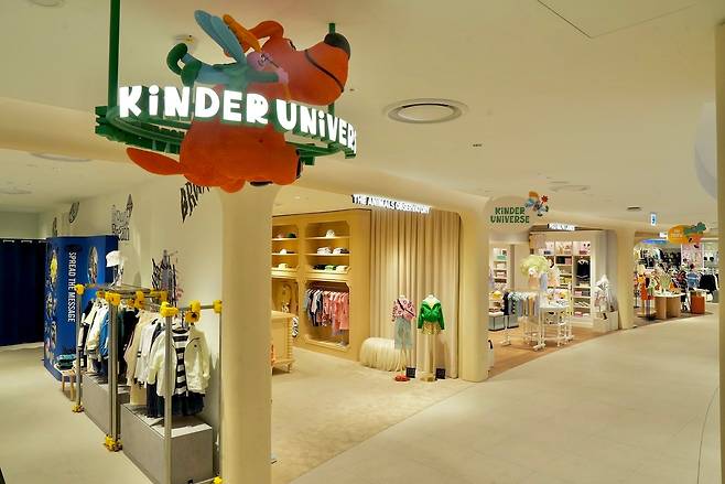 올해 4월 재단장을 통해 조성한 롯데백화점 인천점의 프리미엄 키즈관 '킨더유니버스'. / 롯데백화점 제공