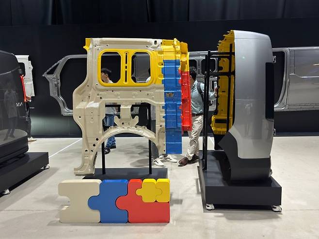 PV5에 적용된 플렉시블 바디 시스템 ⓒ데일리안 편은지 기자